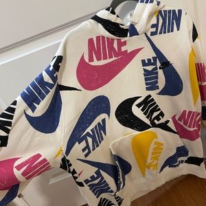 Multi colored Nike hoodie